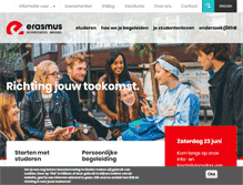Tablet Screenshot of erasmushogeschool.be
